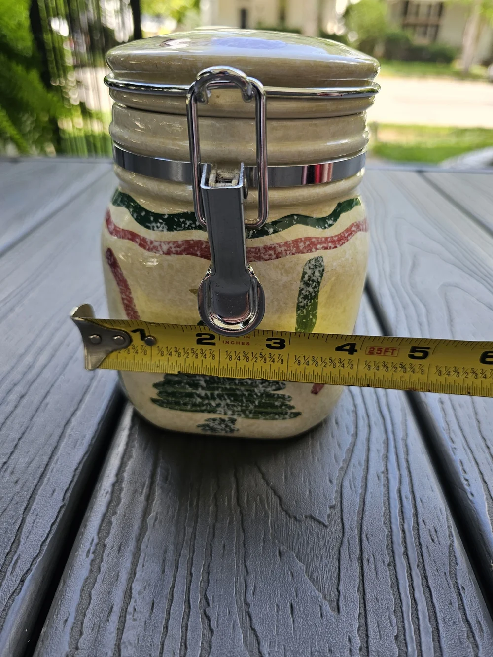 Vintage Hausenware Christmas canister